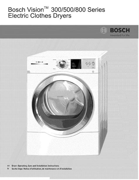 Bosch nexxt 300 series washer owners manual. - Aspe domestic hot water design manual.